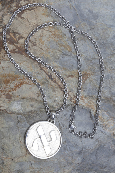 Aleph Bet Pendant Necklace (Sterling Silver)