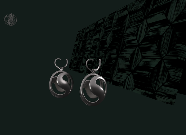 Andromeda Nebula Earrings [silver]