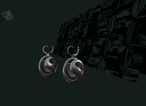 Andromeda Nebula Earrings [silver]