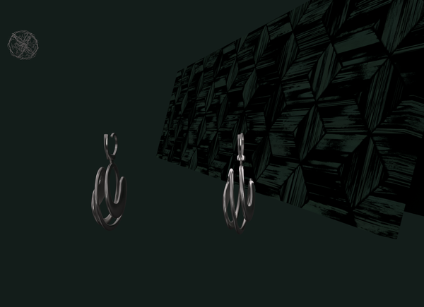 Andromeda Nebula Earrings [silver]