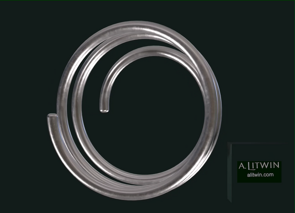 Wired Bangle in Silver