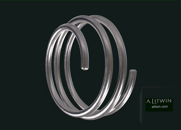 Wired Bangle in Silver