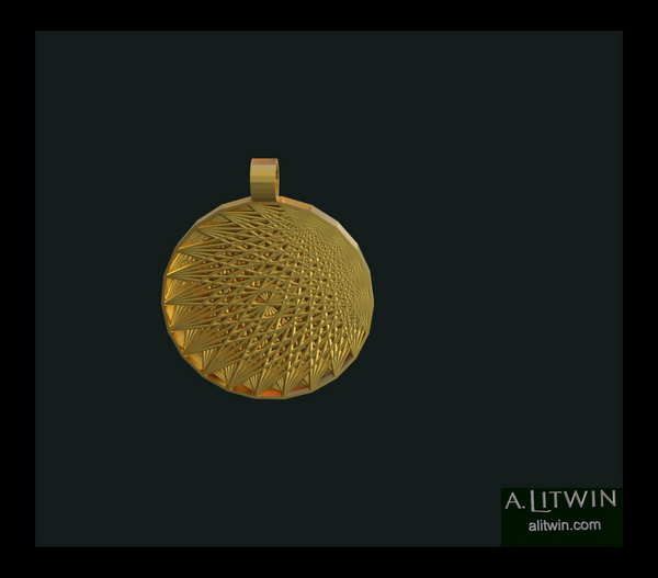 Gates Pendant in Gold