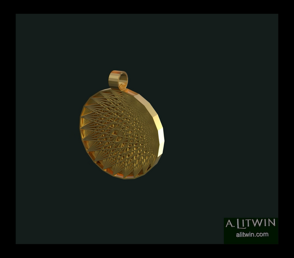 Gates Pendant in Gold