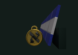 Aleph Bet Pendant  [Yellow Gold and Onyx]