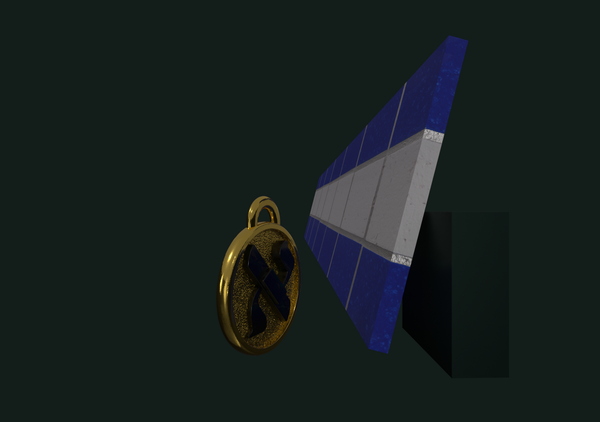 Aleph Bet Pendant  [Yellow Gold and Onyx]