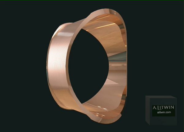 The Rose Lips Rose Gold Bangle