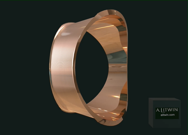 The Rose Lips Rose Gold Bangle