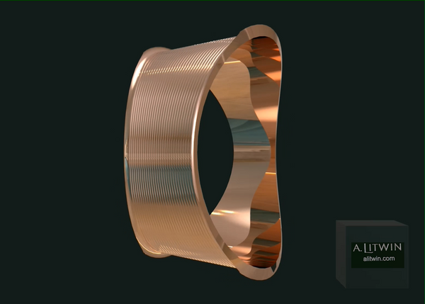 The Rose Lips Rose Gold Bangle