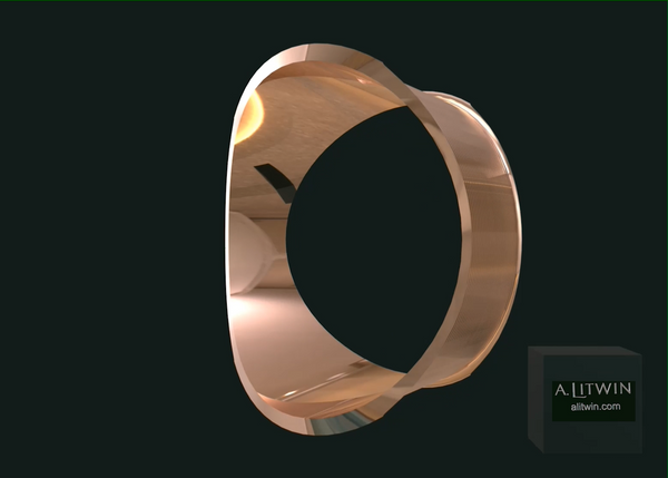 The Rose Lips Rose Gold Bangle