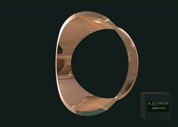 The Rose Lips Rose Gold Bangle