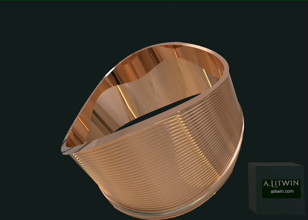 The Rose Lips Rose Gold Bangle