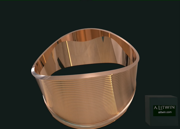 The Rose Lips Rose Gold Bangle