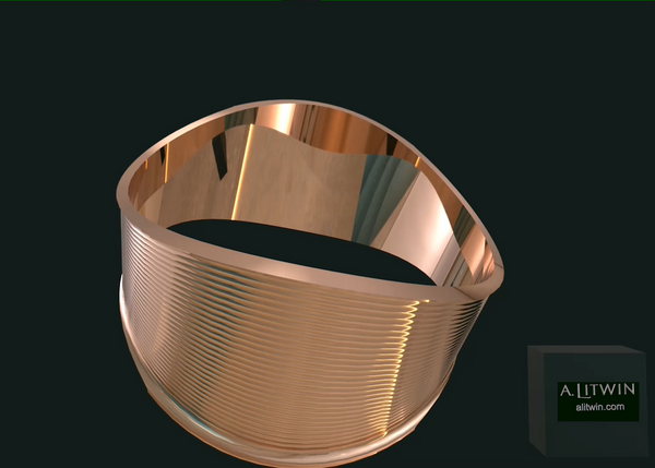 The Rose Lips Rose Gold Bangle