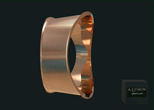 The Rose Lips Rose Gold Bangle