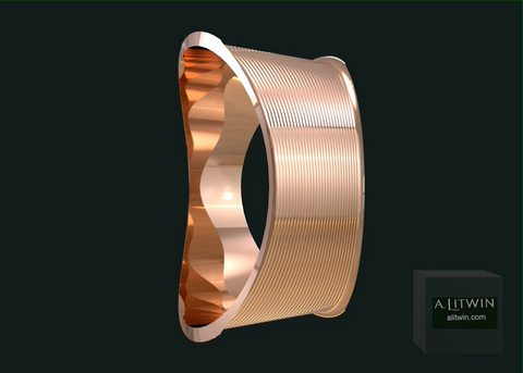 The Rose Lips Rose Gold Bangle