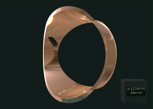 The Rose Lips Rose Gold Bangle