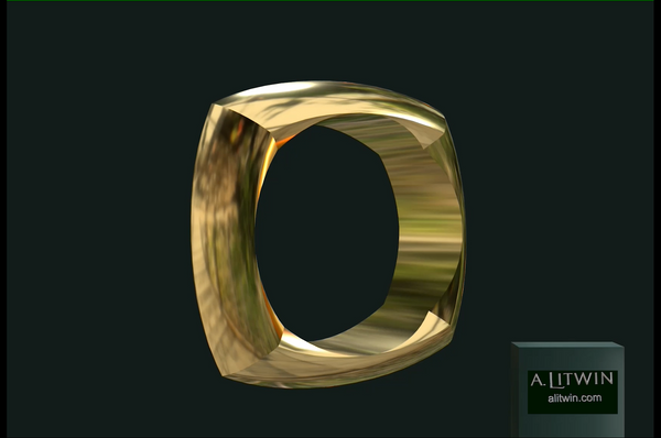 The Square on Round Bangle