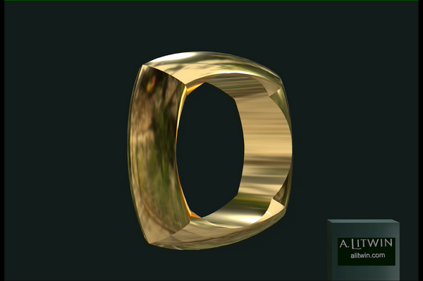 The Square on Round Bangle