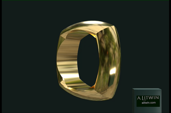 The Square on Round Bangle