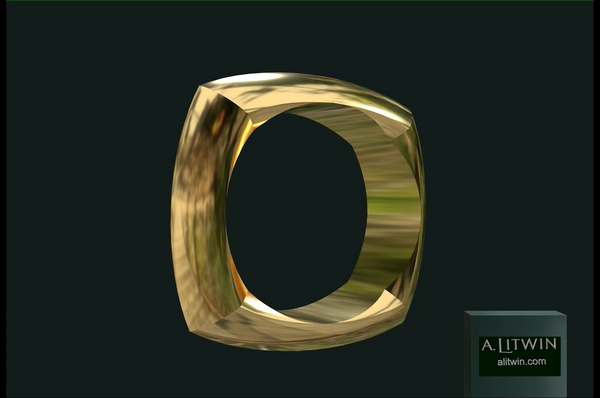 The Square on Round Bangle