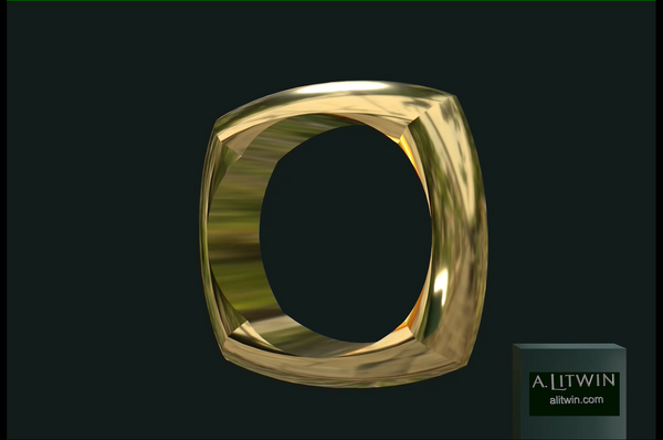 The Square on Round Bangle