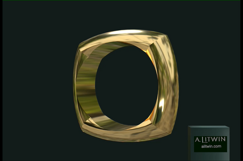 The Square on Round Bangle