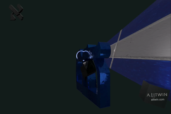 Water Pendant spelled with Hebrew Letters