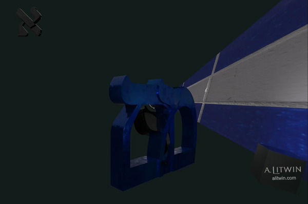 Water Pendant spelled with Hebrew Letters