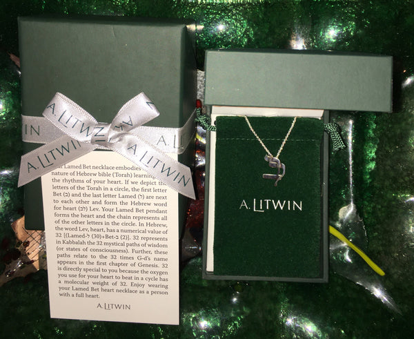 A. Litwin Packaging and Necklace
